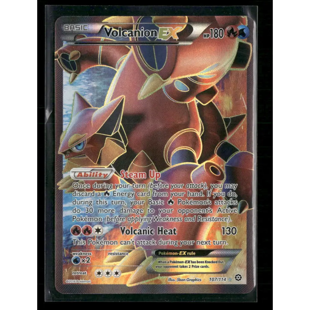 Volcanion EX (Full Art) XY - Steam Siege #107/114 - Trading Card