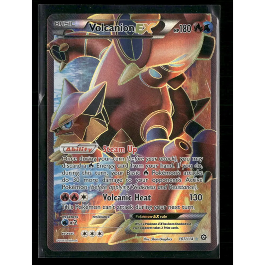 Volcanion EX (Full Art) XY - Steam Siege #107/114 - Trading Card