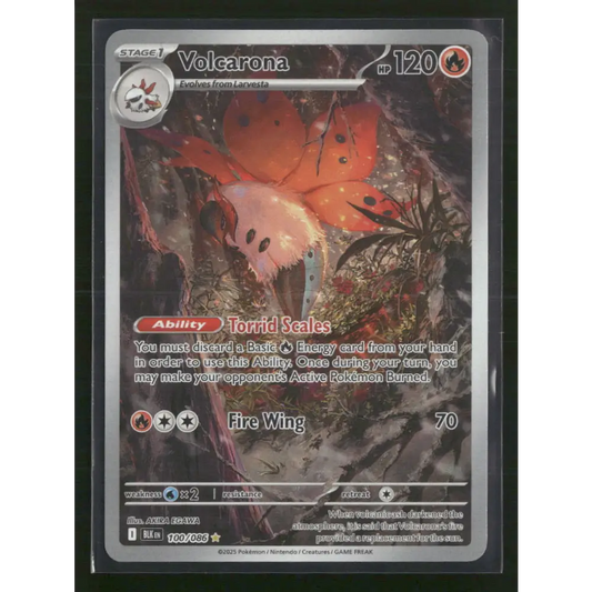 Volcarona SV: Black Bolt #100/086 - Trading Card