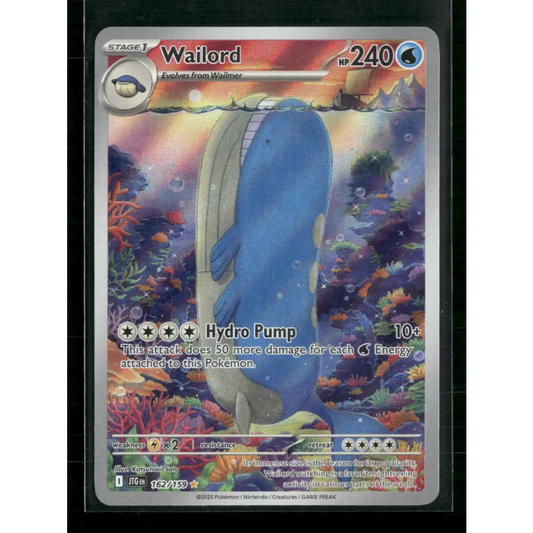 Wailord SV09: Journey Together #162/159 - Trading Card
