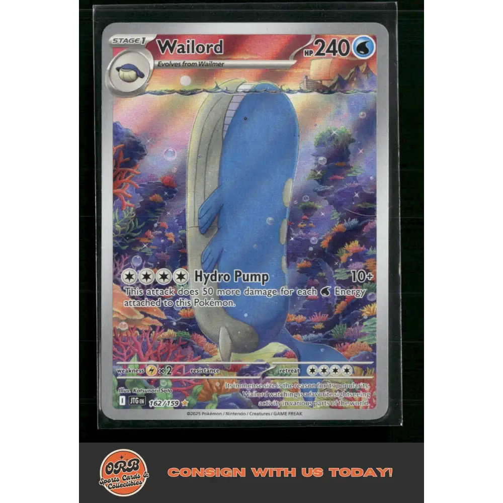 Wailord SV09: Journey Together #162/159 - Trading Card