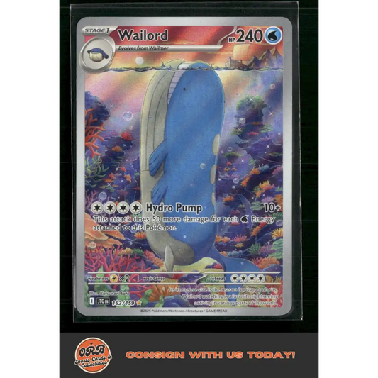 Wailord SV09: Journey Together #162/159 - Trading Card