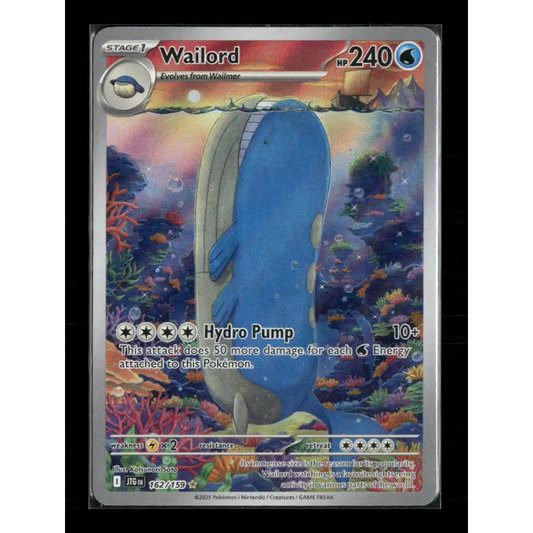 Wailord SV09: Journey Together #162/159 - Trading Card