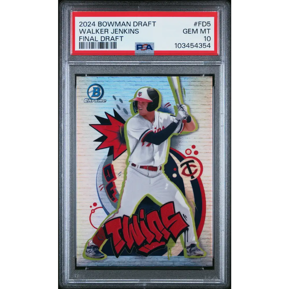Walker Jenkins 2024 Bowman Draft Final Draft #FD5 PSA 10 - Graded Trading Card
