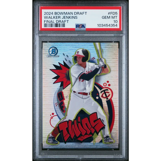 Walker Jenkins 2024 Bowman Draft Final Draft #FD5 PSA 10 - Graded Trading Card
