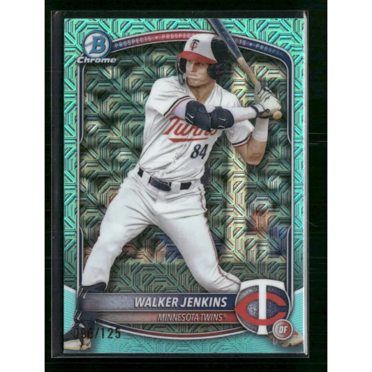 Walker Jenkins 2025 Bowman #BCP-1 Chrome Prospects X-Fractor - Trading Card