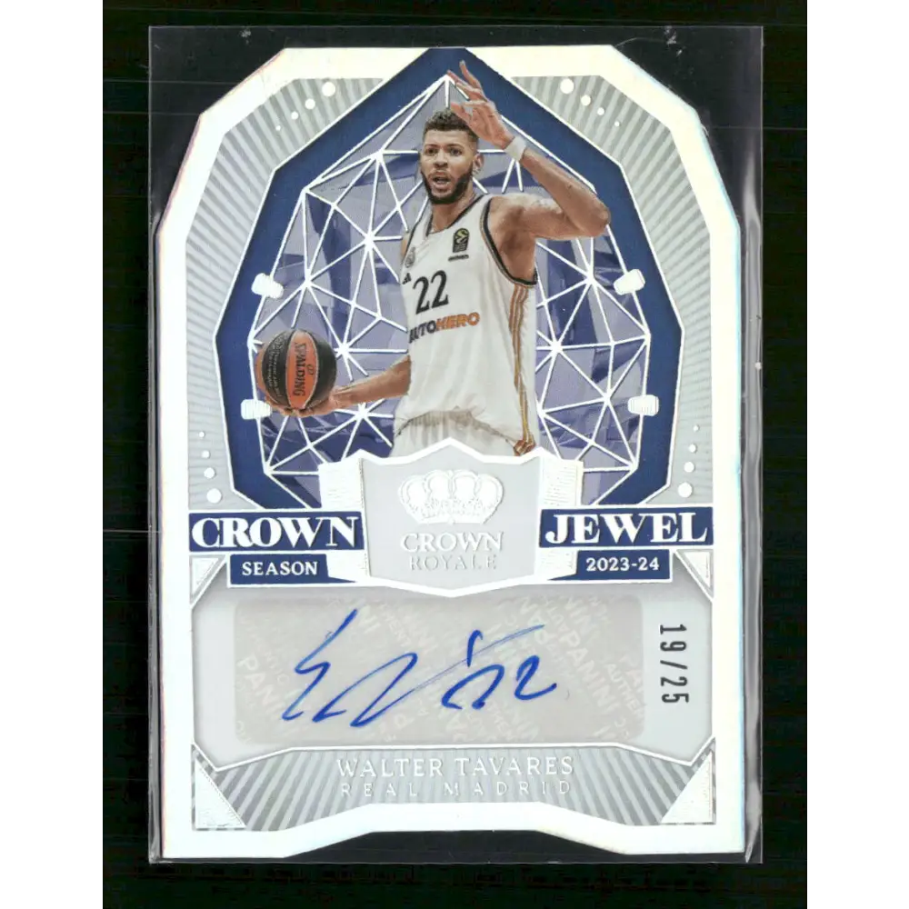 Walter Tavares 2023-24 Panini Crown Royale #CJ-TAV Crown Jewel Signatures #/25 - Trading Card