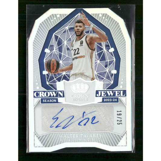 Walter Tavares 2023-24 Panini Crown Royale #CJ-TAV Crown Jewel Signatures #/25 - Trading Card