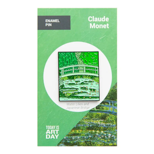 Water Lilies and Japanese Bridge by Claude Monet Enamel Pin - Today is Art Day - Toys & Games