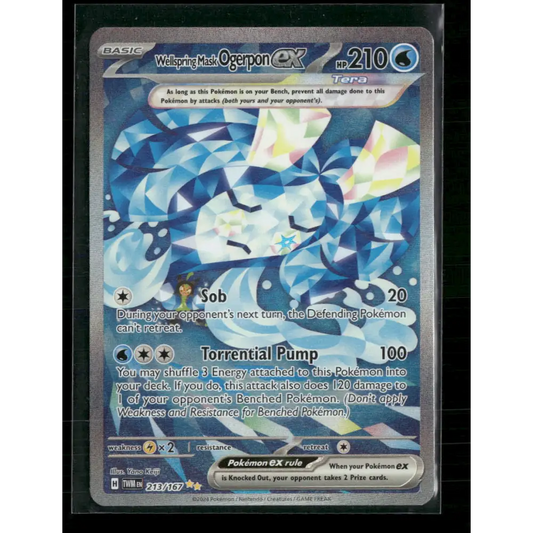Wellspring Mask Ogerpon ex SV06: Twilight Masquerade #213/167 - Trading Card