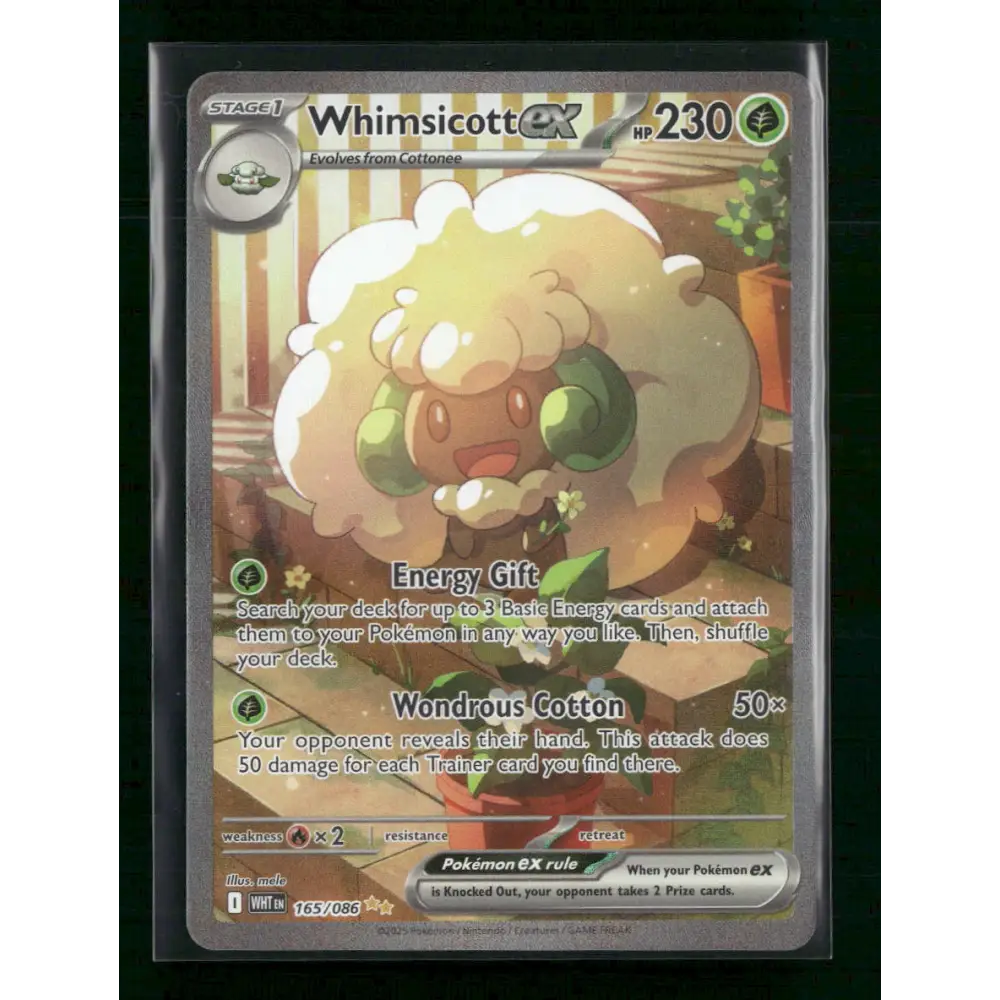 Whimsicott ex SV: White Flare #165/086 - Trading Card
