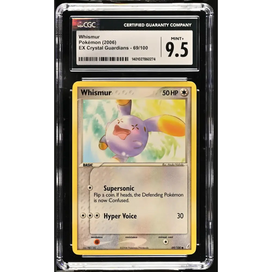 Whismur 2006 EX Crystal Guardians #69/100 CGC 9.5