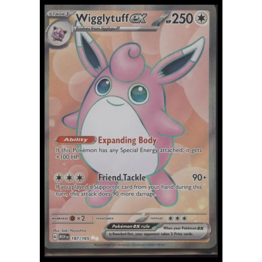 Wigglytuff ex SV: Scarlet & Violet 151 #187/165