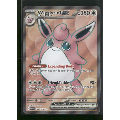 Wigglytuff ex SV: Scarlet & Violet 151 #187/165 - Trading Card