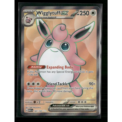 Wigglytuff ex SV: Scarlet & Violet 151 #187/165 - Trading Card