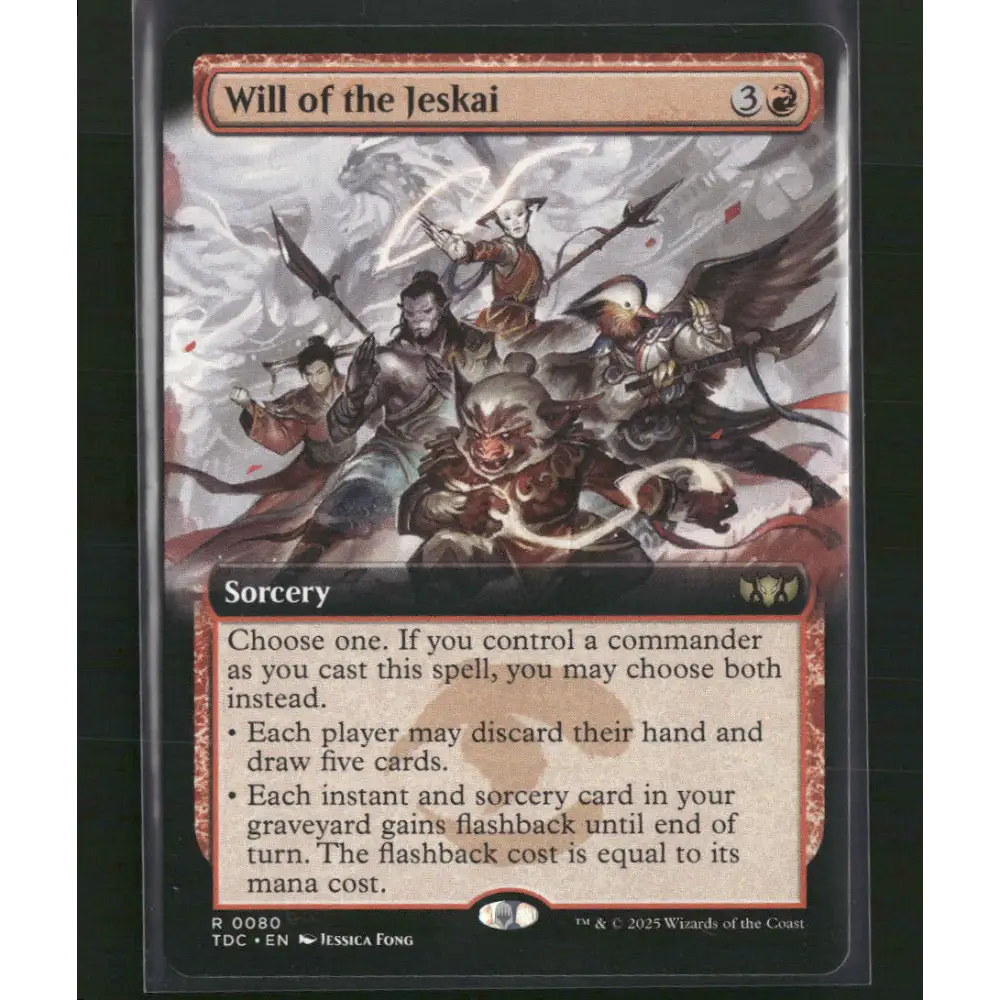 Will of the Jeskai (Extended Art) Commander: Tarkir: Dragonstorm #80 - Trading Card