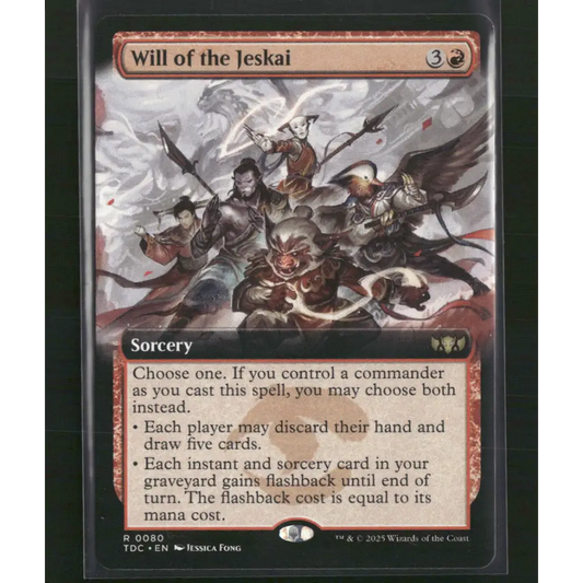 Will of the Jeskai (Extended Art) Commander: Tarkir: Dragonstorm #80 - Trading Card