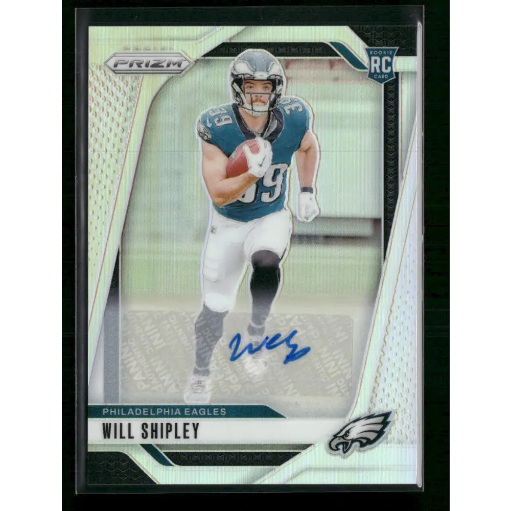 Will Shipley 2024 Panini Prizm #397 Rookie Autographs Silver Prizm - Trading Card