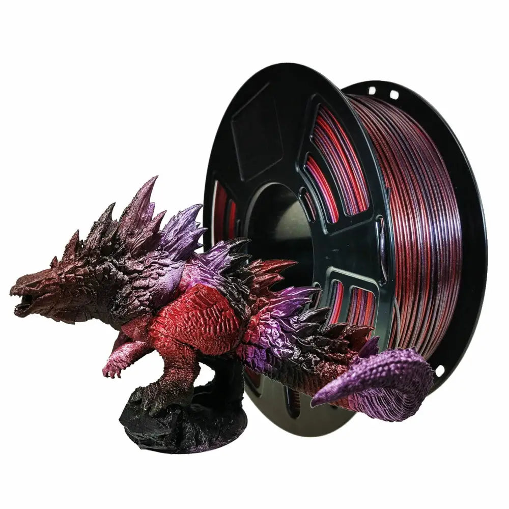Wolf Card Display - Red/Black/Purple