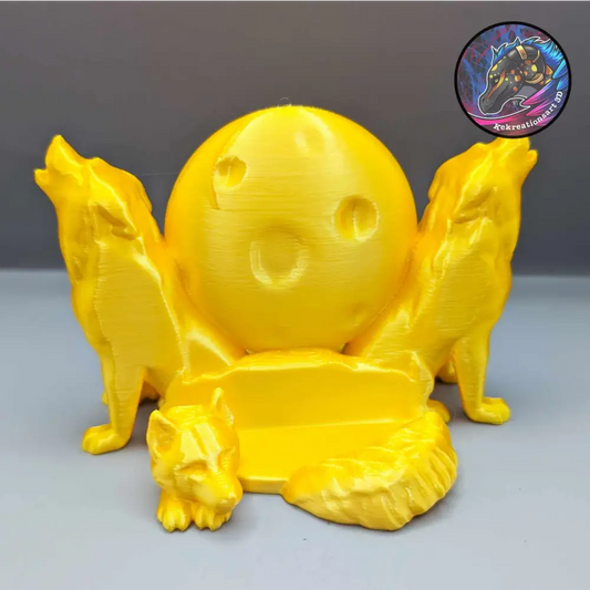 Wolf Card Display - Yellow