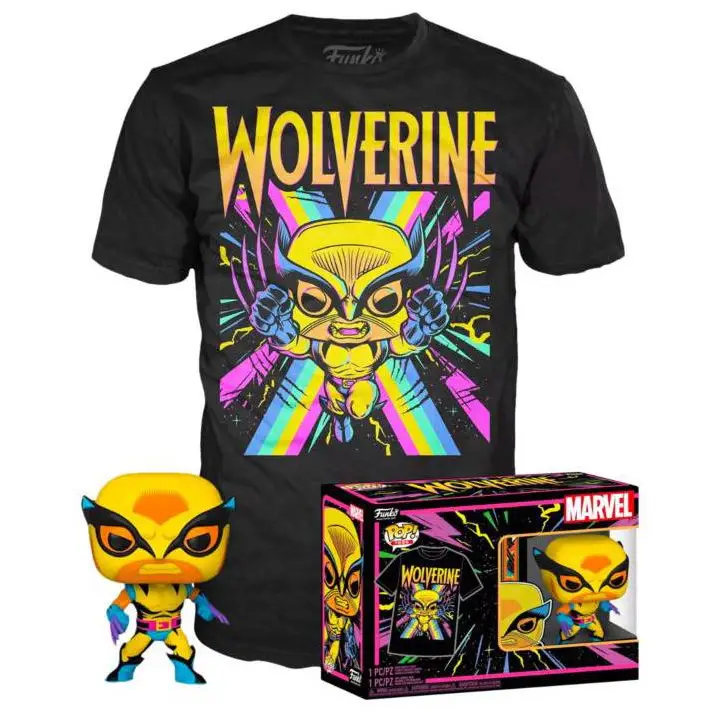 Wolverine (Black Light) and Black Light Wolverine Tee (XL Sealed) 802 - Target Exclusive