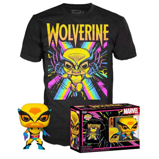 Wolverine (Black Light) and Black Light Wolverine Tee (XL Sealed) 802 - Target Exclusive