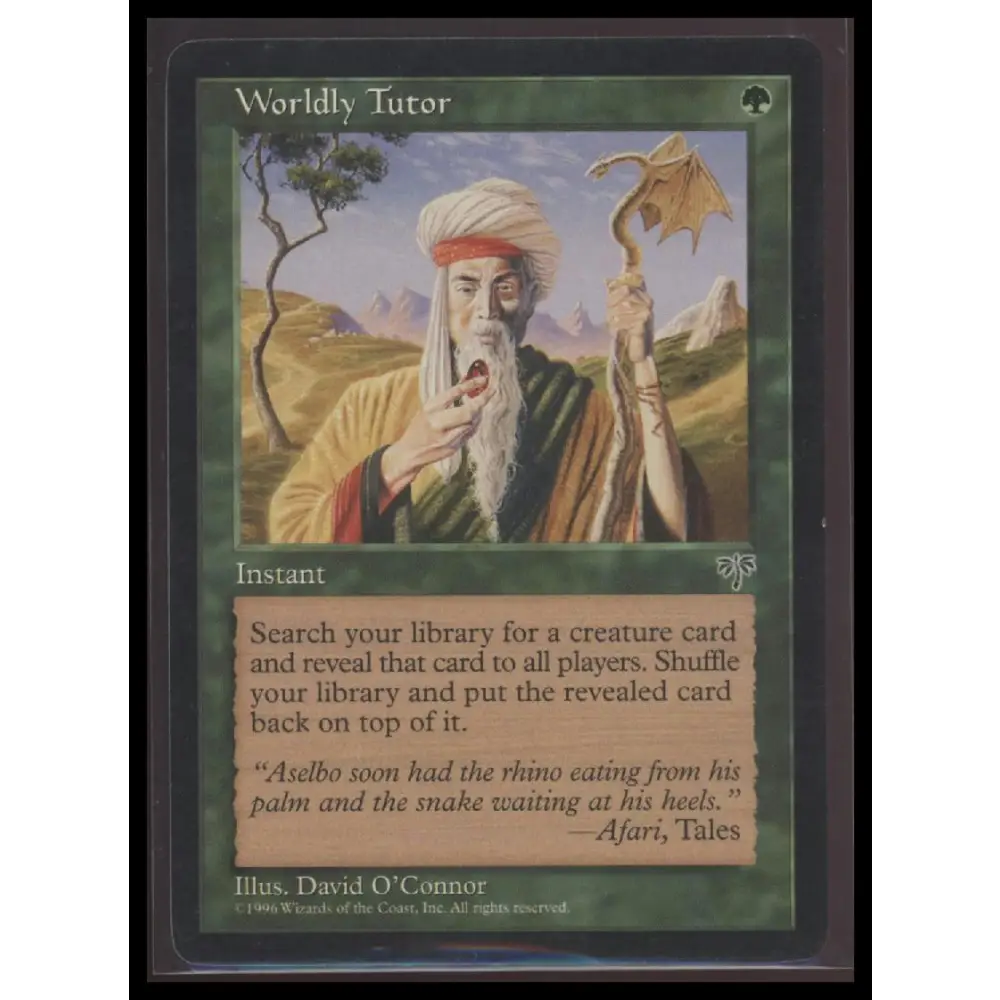 Worldly Tutor Mirage # - Trading Card