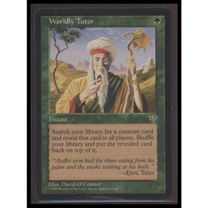 Worldly Tutor Mirage # - Trading Card