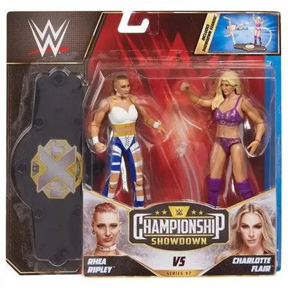 WWE Championship Showdown Action Figure 2-Pack - Select Figure(s) - Charlotte Flair vs. Rhea Ripley - Action & Toy