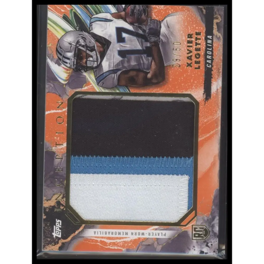 Xavier Legette 2024 Topps Inception #FI-10 Freshman Initiation Orange #/50