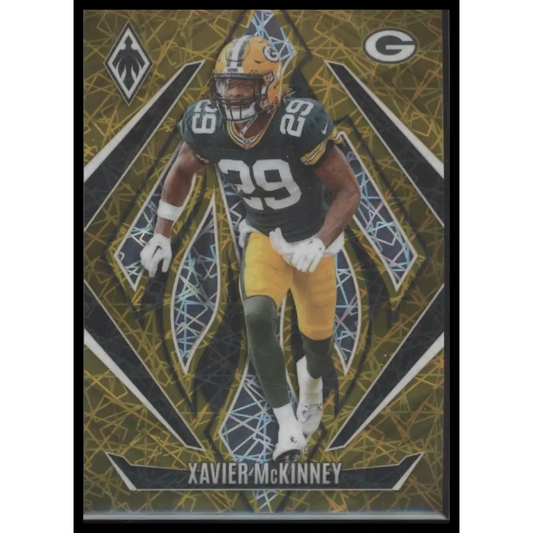 Xavier McKinney 2024 Panini Phoenix #147 Gold Pandora #/10 - Trading Card