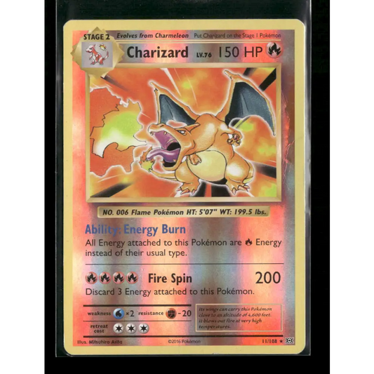 XY Evolutions Reverse Holo Charizard 11/108 - Trading Card