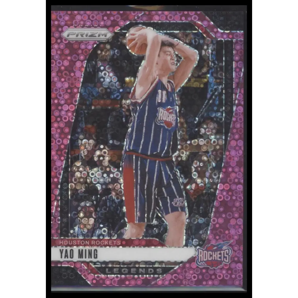 Yao Ming 2024-25 Panini Prizm #284 Prizms Fast Break Pink #/50 - Trading Card