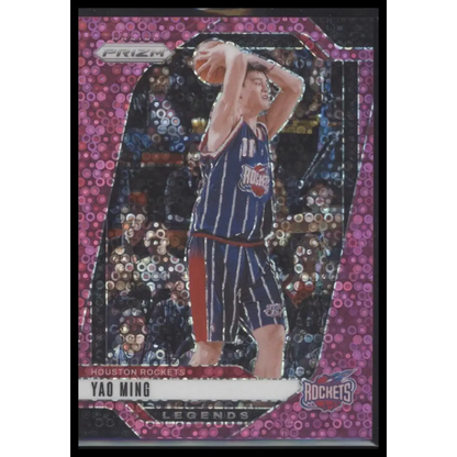 Yao Ming 2024-25 Panini Prizm #284 Prizms Fast Break Pink #/50 - Trading Card