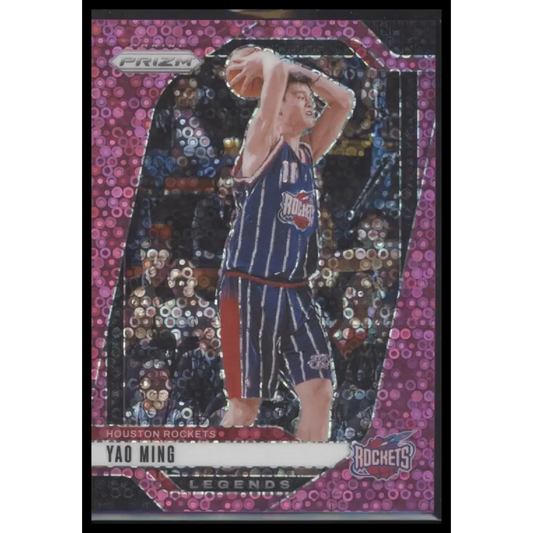 Yao Ming 2024-25 Panini Prizm #284 Prizms Fast Break Pink #/50 - Trading Card