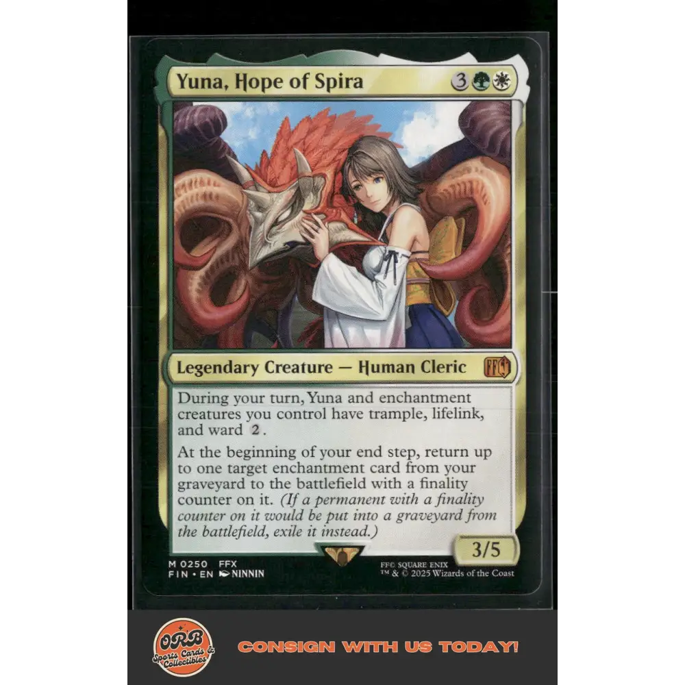 Yuna Hope of Spira FINAL FANTASY #250 - Trading Card