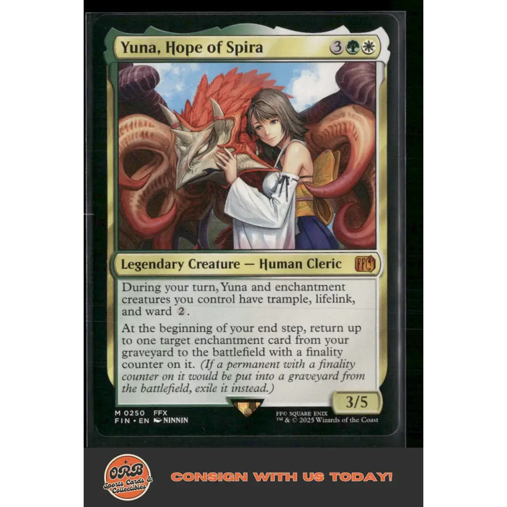 Yuna Hope of Spira FINAL FANTASY #250 - Trading Card