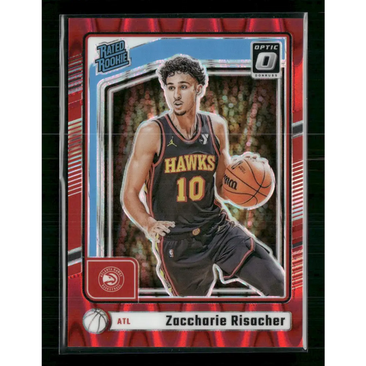 Zaccharie Risacher 2024-25 Donruss Optic #268 Red Seismic #/149 - Trading Card