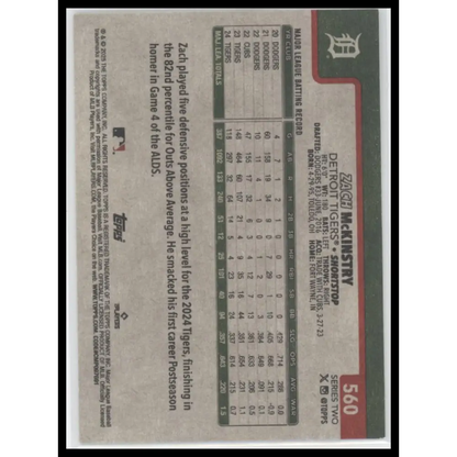 Zach McKinstry 2025 Topps #560 Vintage Stock #/99 - Trading Card