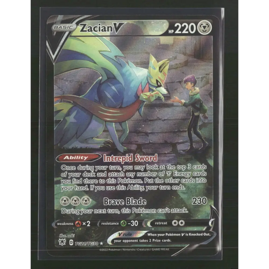 Zacian V SWSH10: Astral Radiance Trainer Gallery #TG21/TG30 - Trading Card
