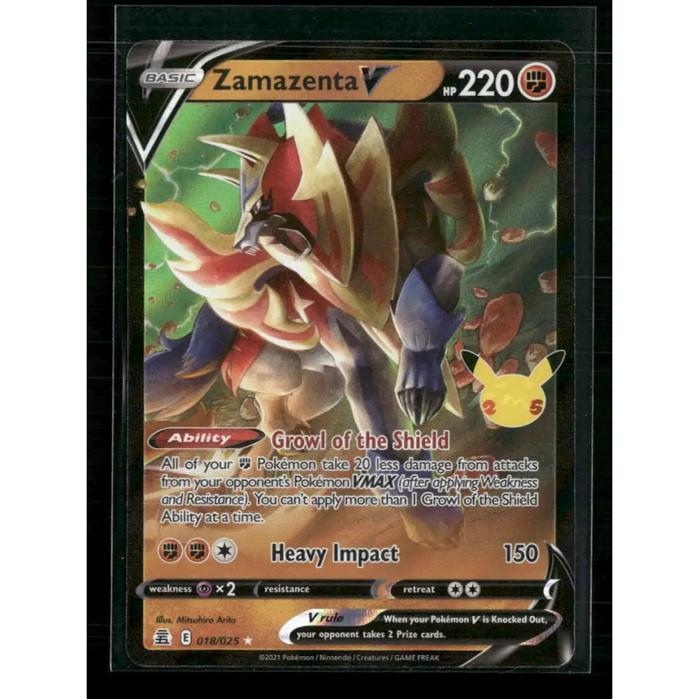 Zamazenta V Celebrations #018/025 - Trading Card