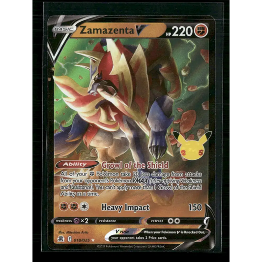 Zamazenta V Celebrations #018/025 - Trading Card