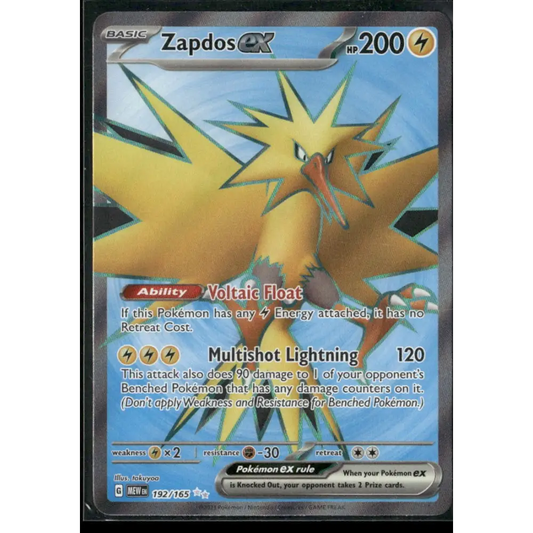 Zapdos ex SV: Scarlet & Violet 151 #192/165