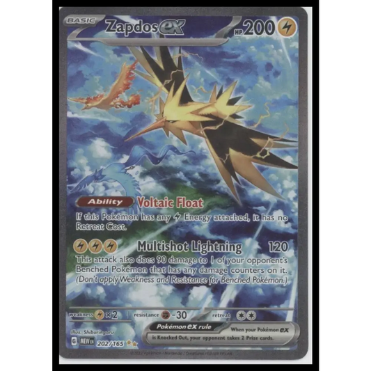 Zapdos ex SV: Scarlet & Violet 151 #202/165
