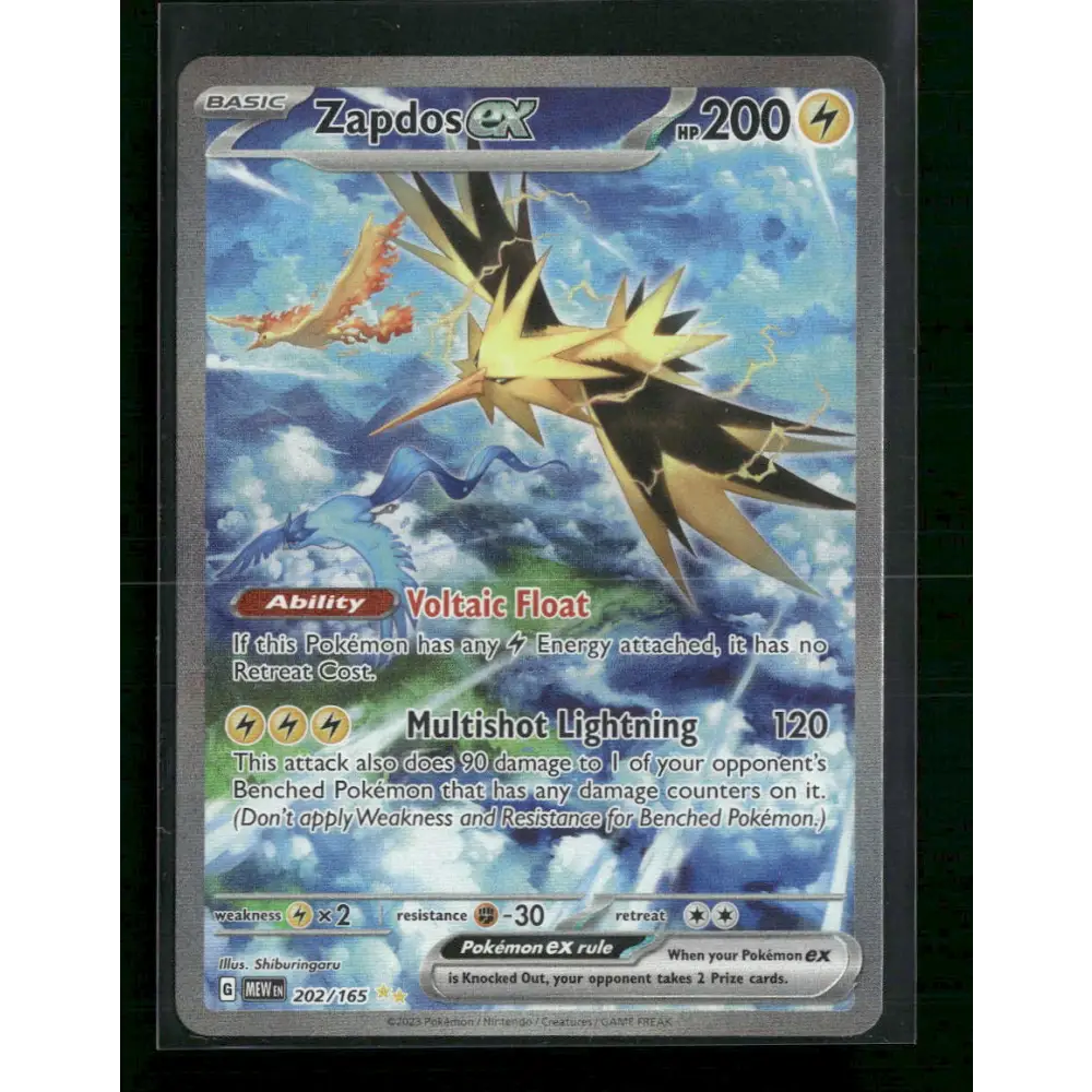 Zapdos ex SV: Scarlet & Violet 151 #202/165 - Trading Card