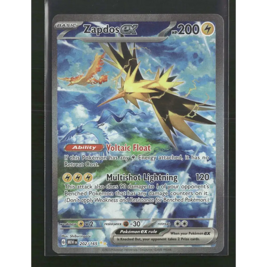 Zapdos ex SV: Scarlet & Violet 151 #202/165 - Trading Card