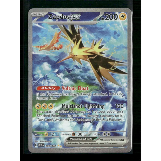 Zapdos ex SV: Scarlet & Violet 151 #202/165 - Trading Card