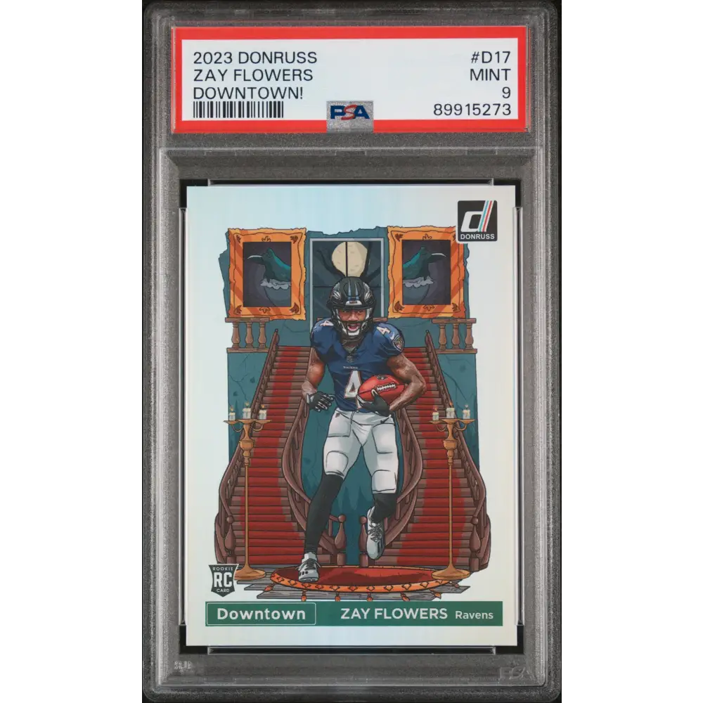 Zay Flowers 2023 Panini Donruss Downtown! #D17 PSA 9 - Graded Trading Card