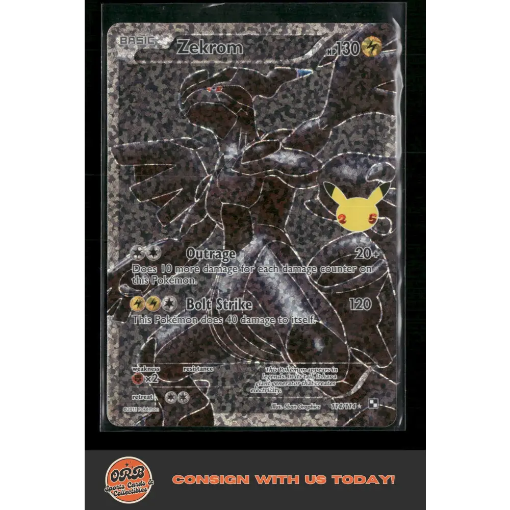 Zekrom Celebrations: Classic Collection #114/114 - Trading Card