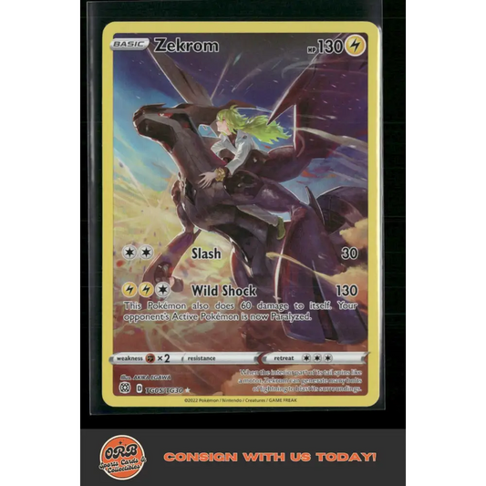Zekrom SWSH09: Brilliant Stars Trainer Gallery #TG05/TG30 - Trading Card